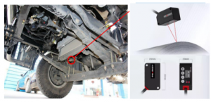 Suspension-Mounted Frame Deformation Laser Disstance Measurement System