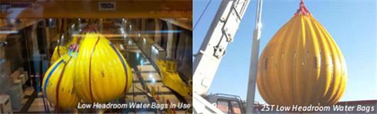 Proof Load Testing Water Bags